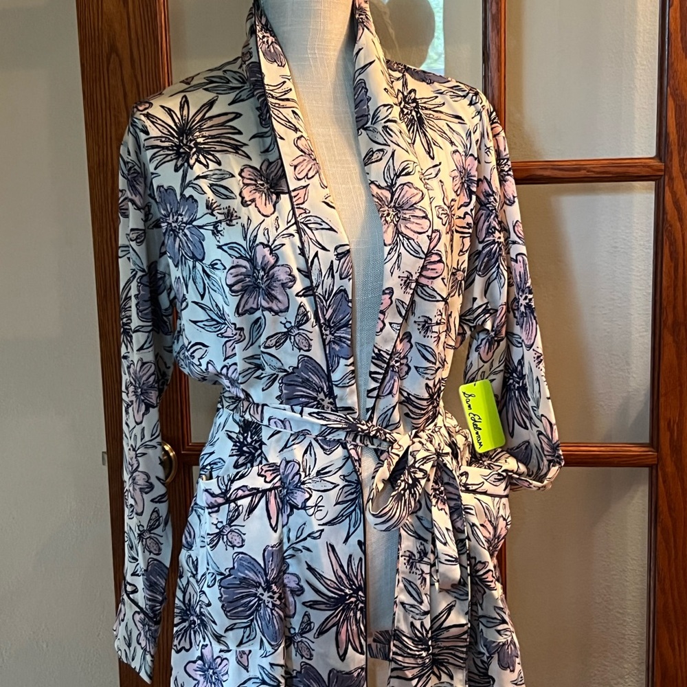 Sam Edelman Purple and Black Robe Intimates & Sleepwear